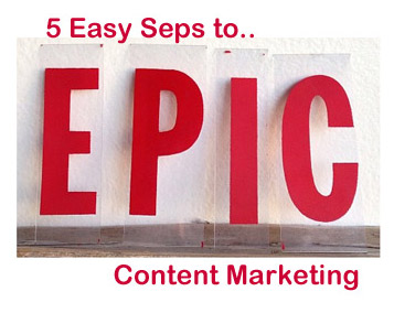 5 Easy Steps To EPIC Content Marketig Cover on Curatti