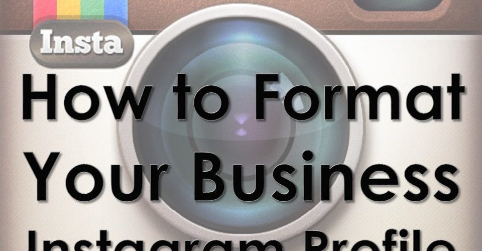 business profile on Instagram