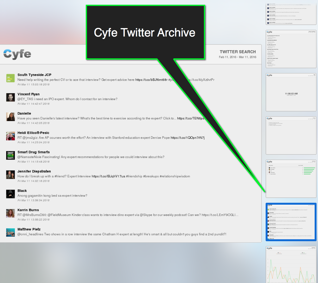 Cyfe Twitter archive