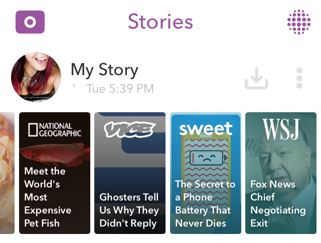 Stories-snapchat