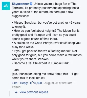 Skyscanner answer