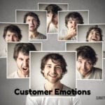 Online advertising using customer emotions
