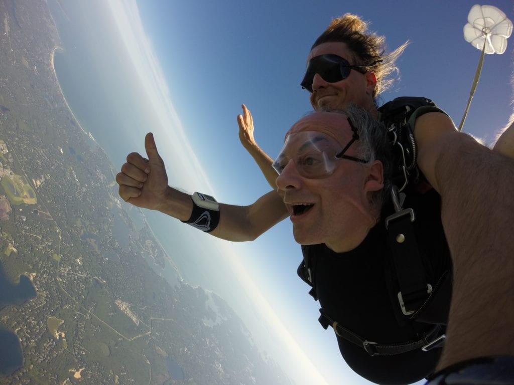 Andy Capaloff skydiving