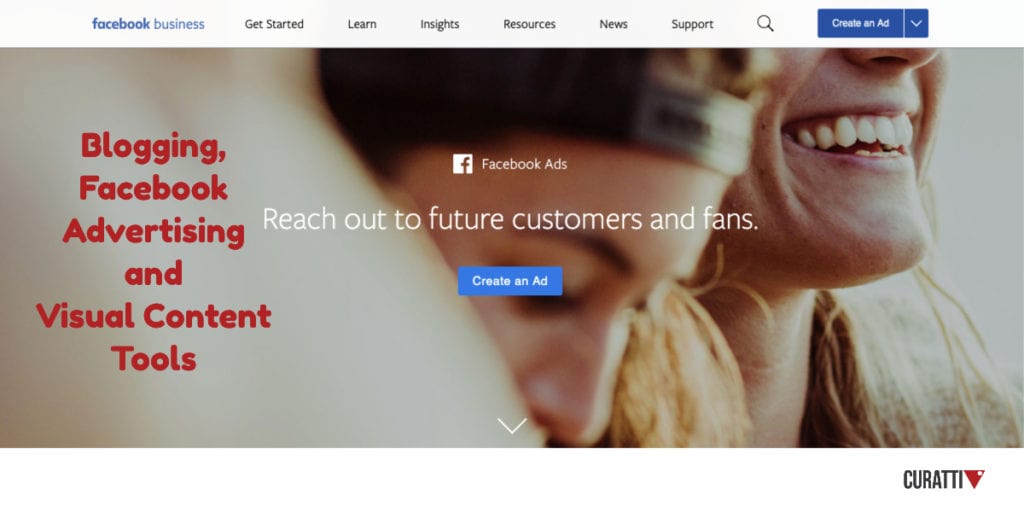 Blogging, Facebook Advertising and Visual Content Tools