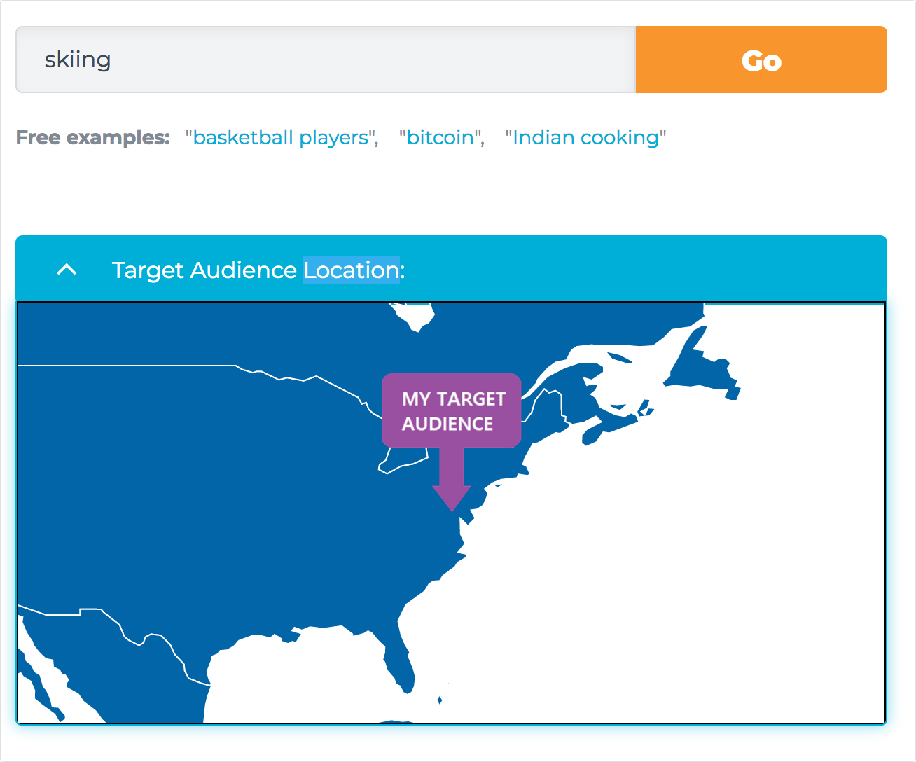 Text Optimizer offers "geo-targeting" option