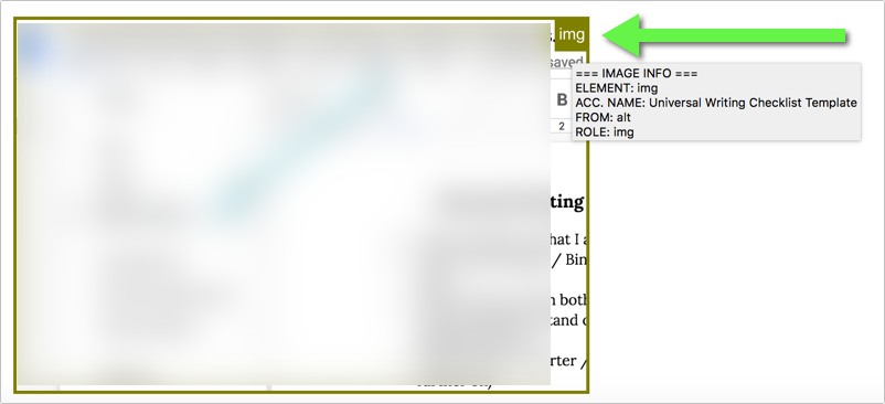 image accessibility bookmarklet